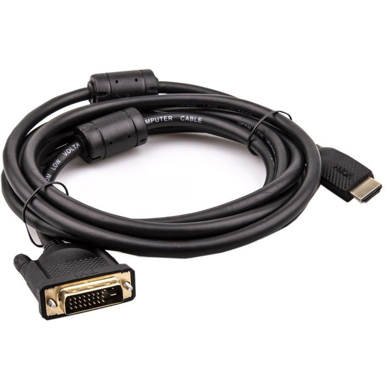 VCOM CG484GD-3M Кабель HDMI AM/DVI(24+1)M, 3м, CU, 1080P@60Hz, 2F, VCOM