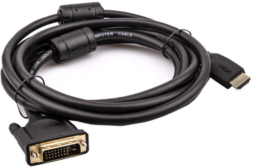 VCOM CG484GD-3M Кабель HDMI AM/DVI(24+1)M, 3м, CU, 1080P@60Hz, 2F, VCOM