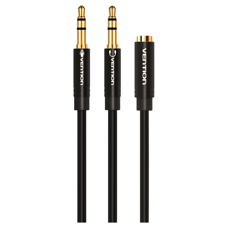Разветвитель Vention mini Jack 3.5 mm F/mini Jack 3.5 mm M x 2 - 1 м (BBDBF)