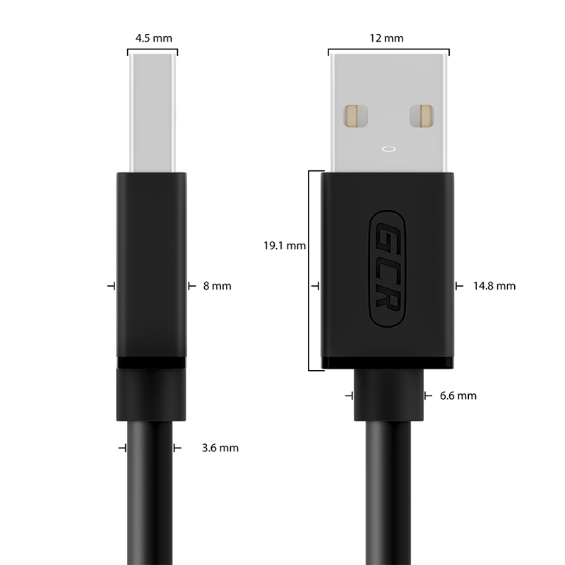 Greenconnect USB 2.0 Type-AM - USB 2.0 Type-AM 1м