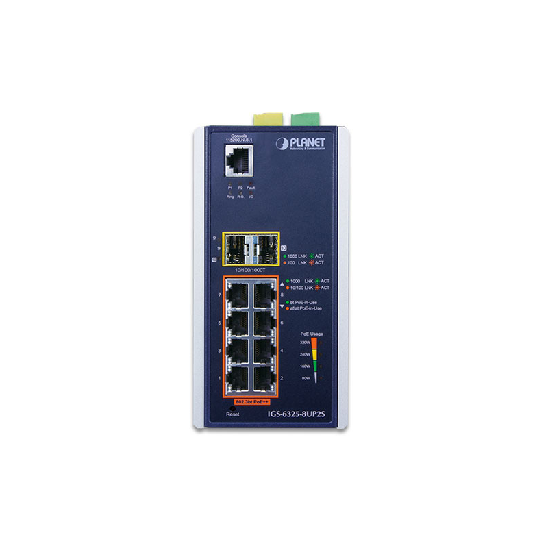 Коммутатор PLANET IGS-6325-8UP2S