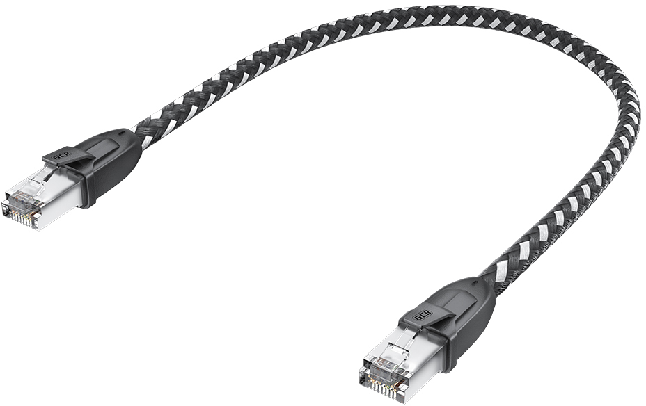 Greenconnect RJ45(m) - RJ45(m) Cat.6 3м черно-белый