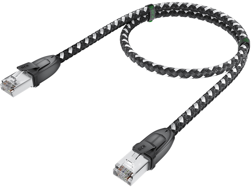 Greenconnect RJ45(m) - RJ45(m) Cat.6 3м черно-белый