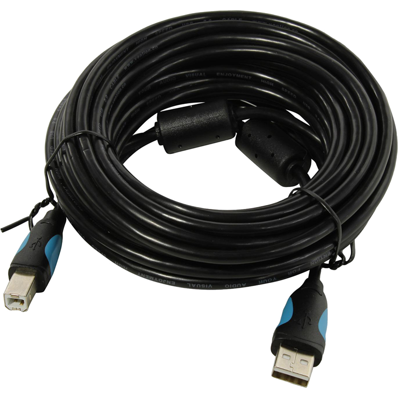 Кабель Vention USB 2.0 AM/BM - 8 м (VAS-A16-B800)