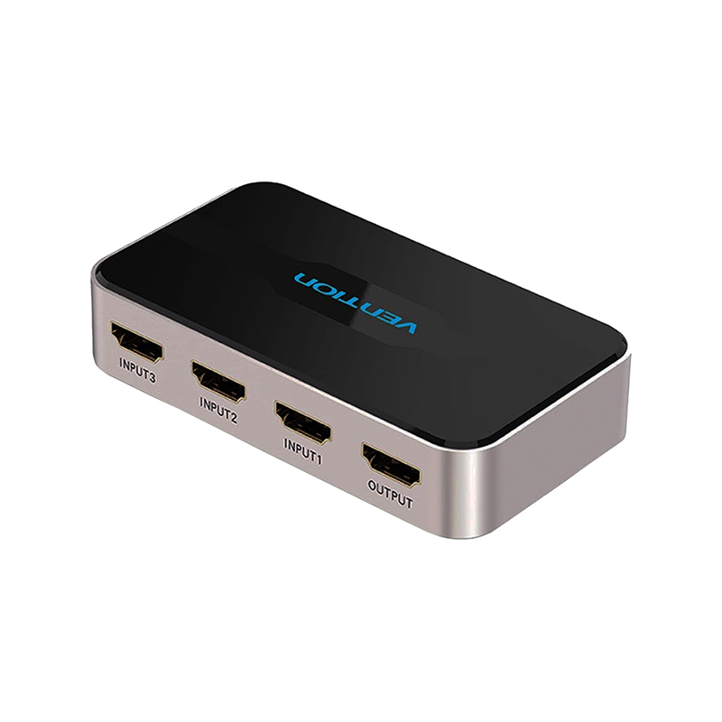 Переключатель Vention HDMI v1.4 19F x 3/HDMI 19F/ DC Jack 3.5mm (m) F (AFFH0)