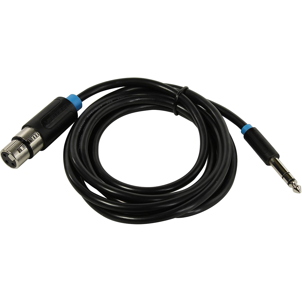 Кабель Vention jack 6.5 mm(m)/XLR(f) - 2 м (BBEBH)