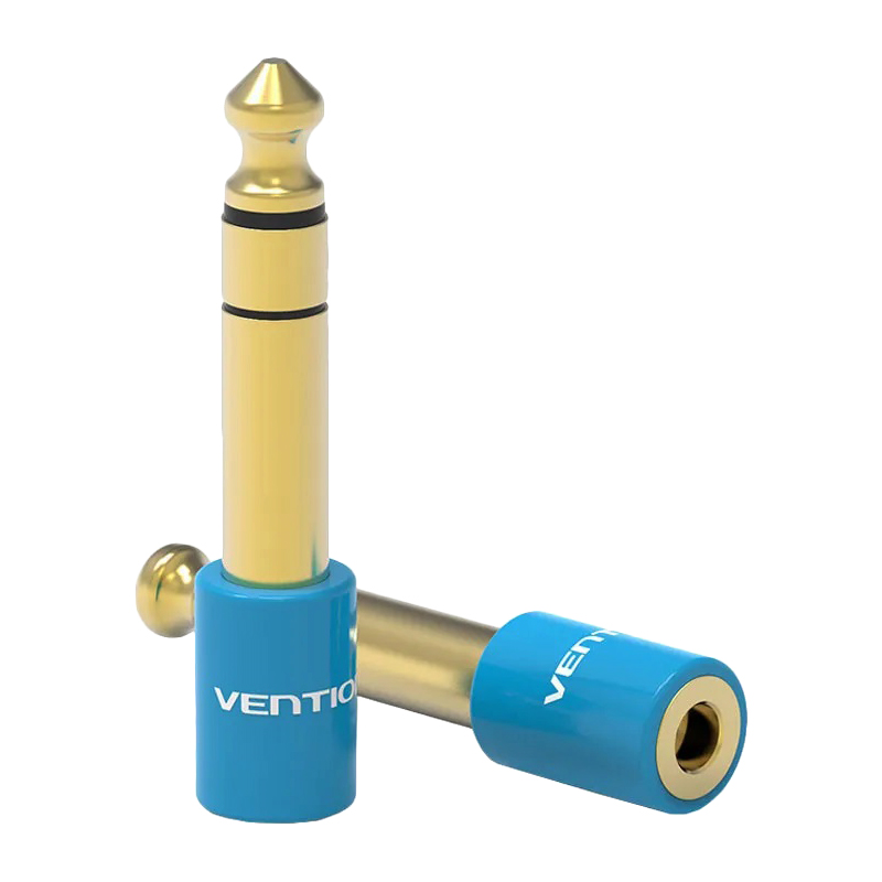 Переходник Vention mini Jack 3.5 mm F/Jack 6.5 mm M (VAB-S01-L)