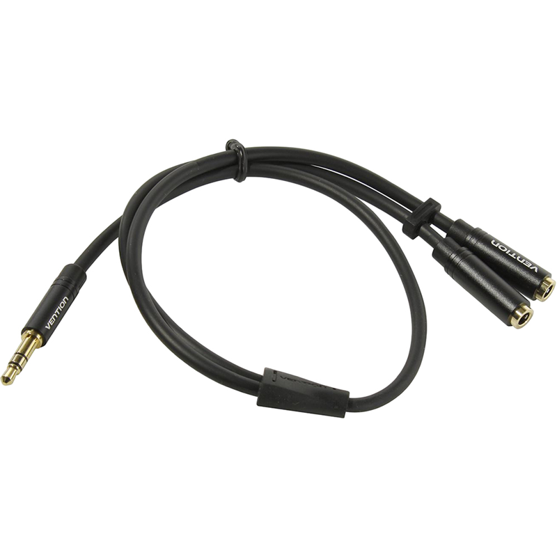 Разветвитель Vention mini Jack 3.5 mm M/mini Jack 3.5 mm M x 2 - 0.3 м (BBWBY)