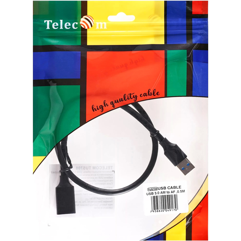 Кабель Telecom 0.5 м (TUS708-0.5M)