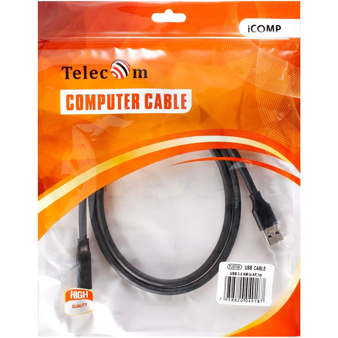 Кабель Telecom 1 м (TUS708-1M)