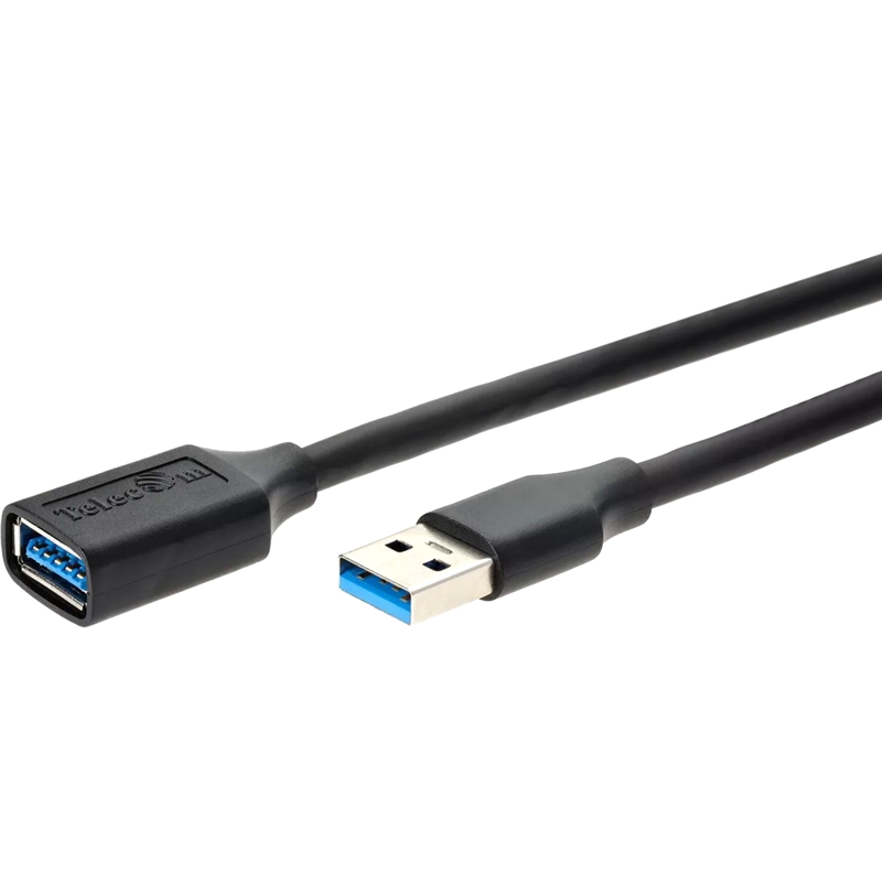 Telecom TUS708-3M Кабель удлинительный USB3.0 Am-Af 3m Telecom черный (TUS708-3M)[7958820049200]