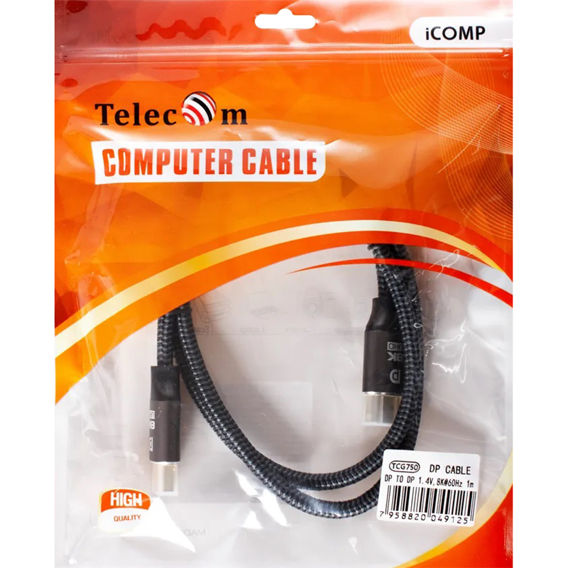 Кабель Telecom DisplayPort (m)/DisplayPort (m) - 1 м (TCG750-1M)