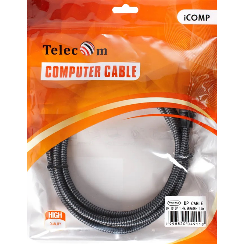 Кабель Telecom DisplayPort (m)/DisplayPort (m) - 1.5 м (TCG750-1.5M)