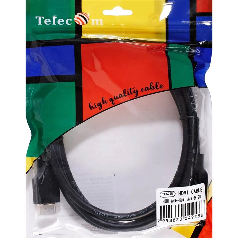 Telecom TCG255-2M Кабель HDMI 19M/M,ver. 2.1, 8K@60 Hz 2m Telecom