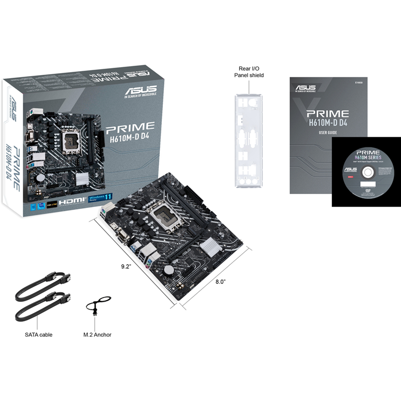 ASUS PRIME H610M-D D4 (90MB1A00-M0EAY0)