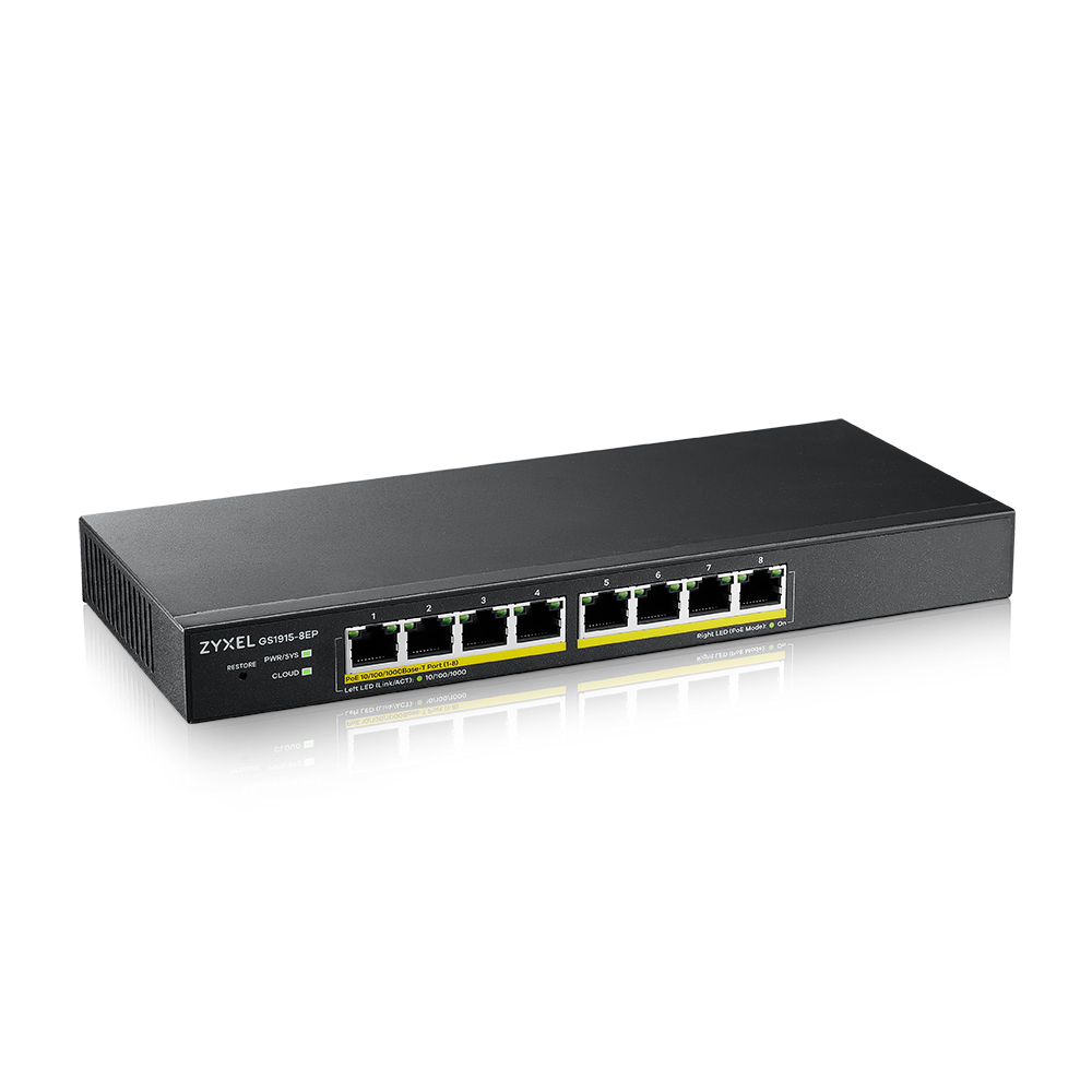 Коммутатор ZyXEL GS1915-8EP-EU0101F
