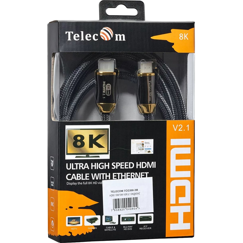 Кабель Telecom HDMI (m)/HDMI (m) - 3 м (TCG300-3M)