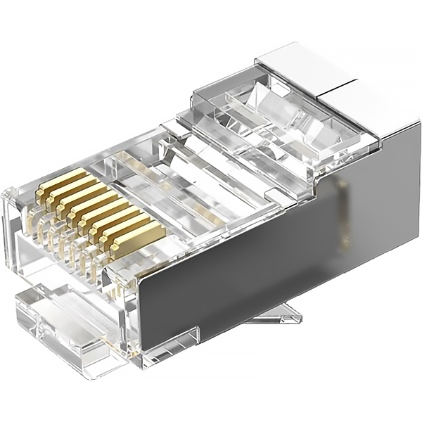 Коннектор Vention RJ45 (8p8c), FTP, cat. 6, под витую пару, экранированный (10шт.) (IDCR0-10)