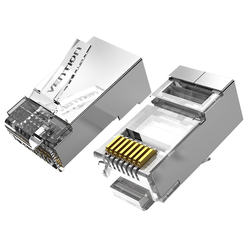 Коннектор Vention RJ45 (8p8c), FTP, cat. 6A, под витую пару, экранированный (10шт.) (IDFR0-10)