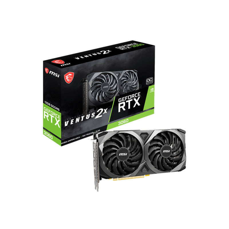 MSI NVIDIA GeForce RTX 3060 VENTUS 2X (GeForce RTX 3060 VENTUS 2X 12G)