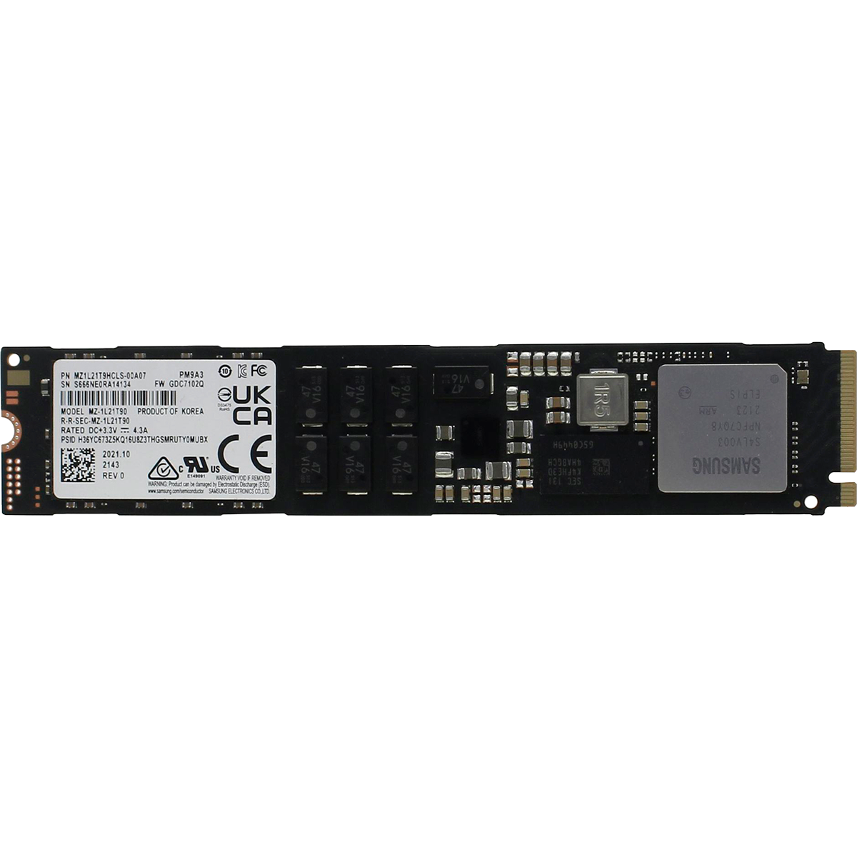 Samsung SSD PM9A3, 1920GB (MZ1L21T9HCLS-00A07) Samsung Electronics