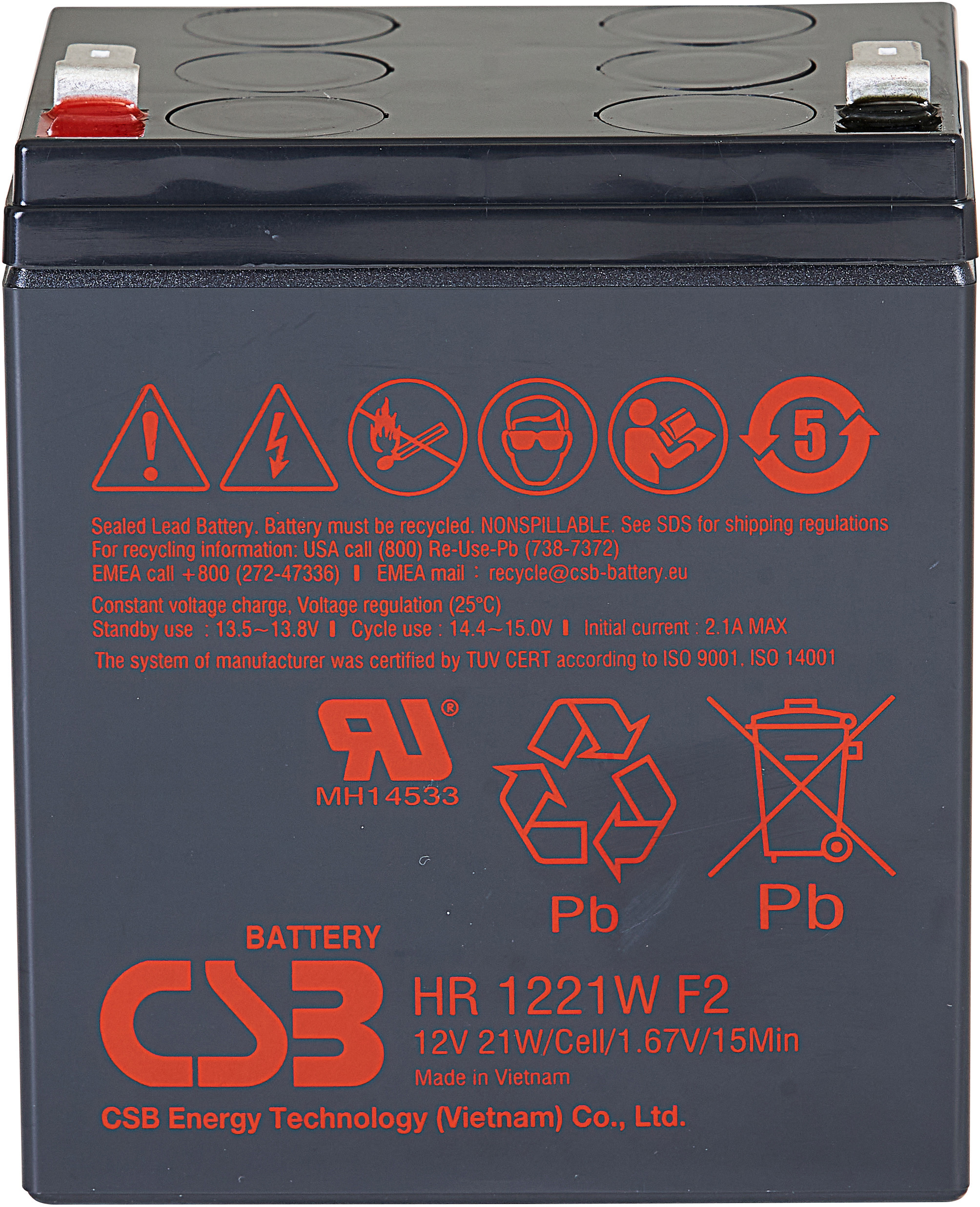 CSB HR1221W F2 (12V / 5Ah)