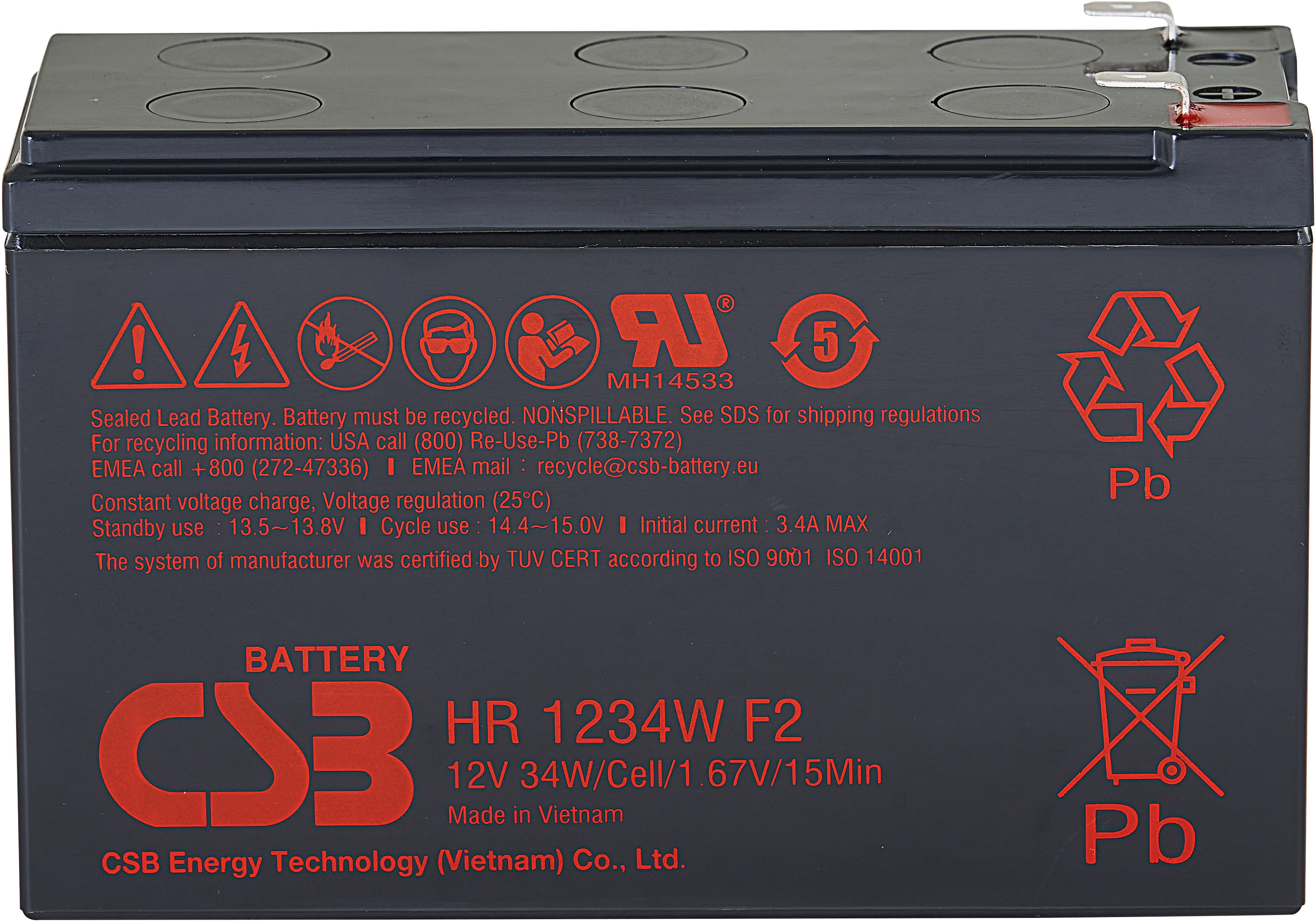 CSB HR1234W F2 (12V / 8.5Ah)