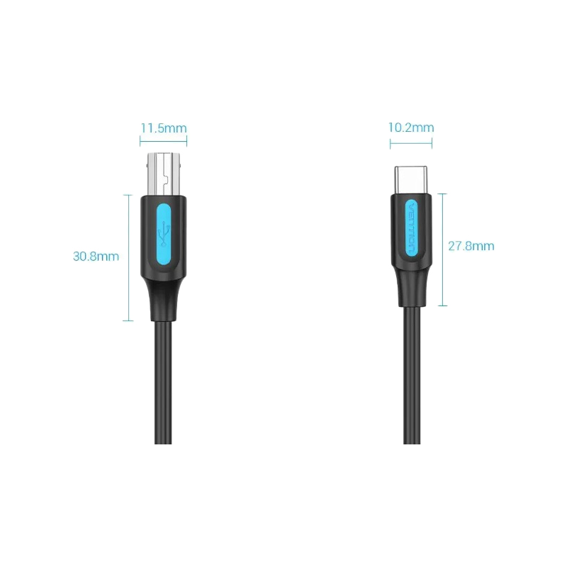 Кабель Vention USB 2.0 CM/BM - 1 м (CQUBF)