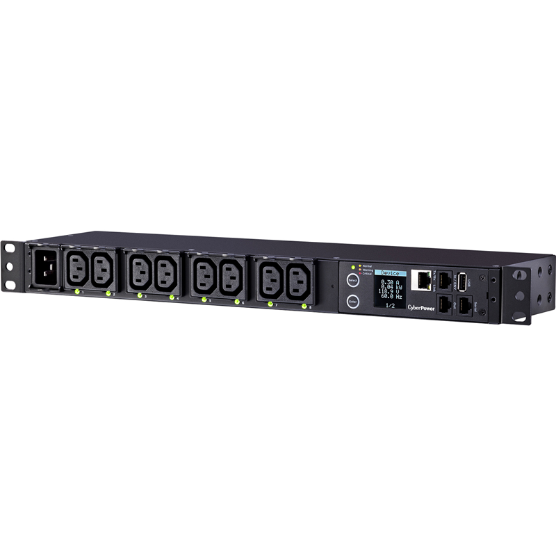 CyberPower PDU PDU81005 Switched Metered-by-Outlet, 1U type, 16Amp, plug IEC 320 C20, (8) IEC 320 C13 -EOL