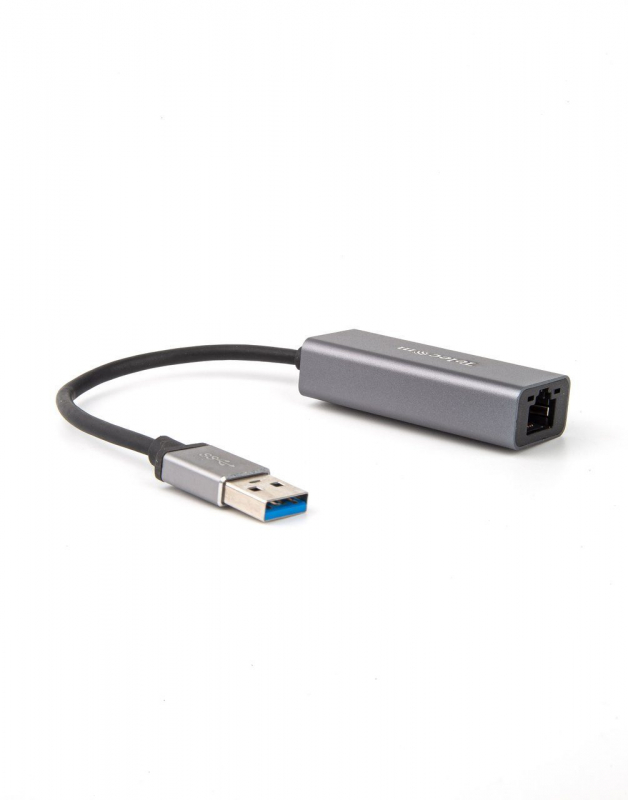 Telecom Кабель-переходник TU312M {USB 3.0 (Am) --> LAN RJ-45 Ethernet 1000 Mbps, Aluminum Shell} [6926123470428]