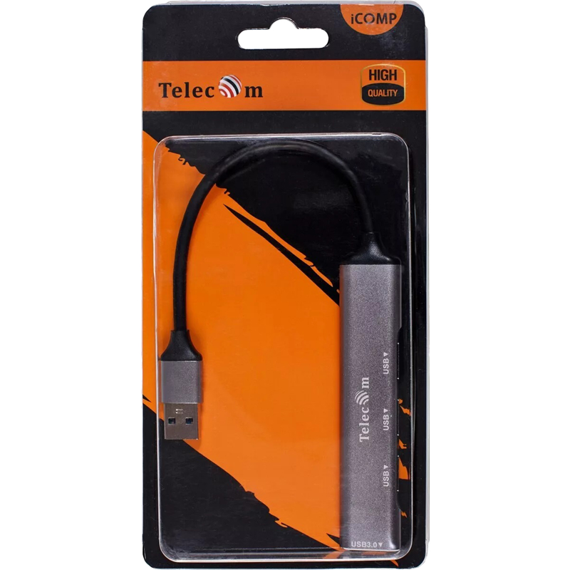 Мультифункциональный хаб Telecom USB 3.0 M/USB 3.0 F/3 x USB 2.0 F (TA308U)