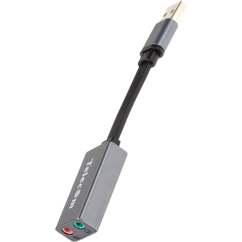 Адаптер Telecom USB 2.0 Type C M/2 x Jack 3.5 mm F (TA313U)