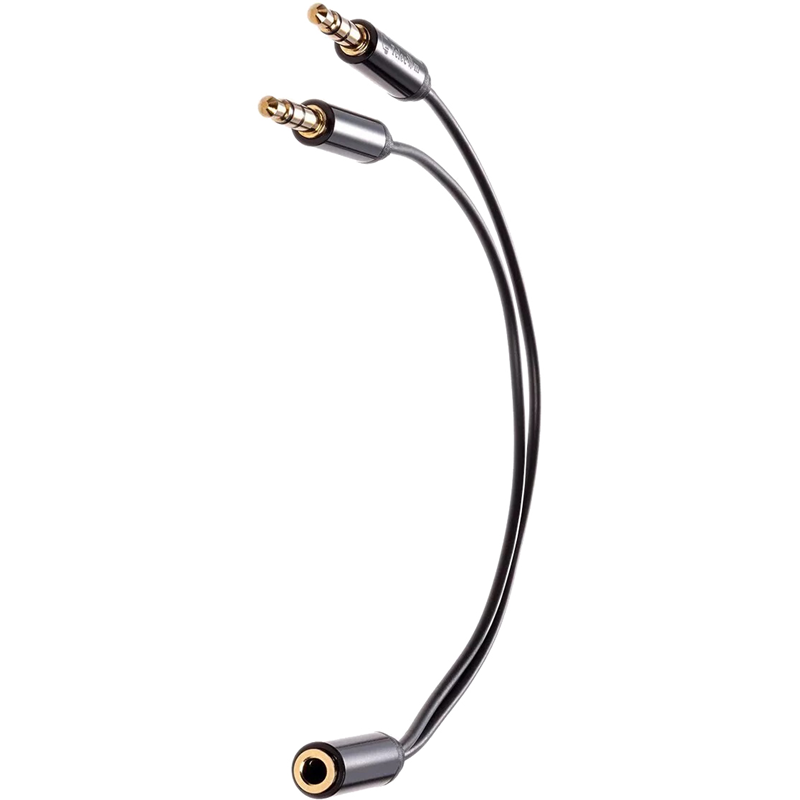Адаптер-переходник Telecom Jack 3.5 mm F/2 x Jack 3.5 mm M (TAV205M-0.2M)