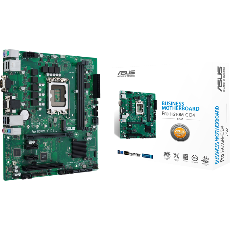 ASUS PRO H610M-C D4-CSM (90MB1A30-M0EAYC)