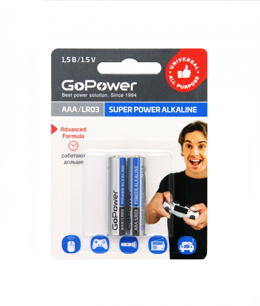 Батарейка GoPower LR03 AAA (00-00019862)