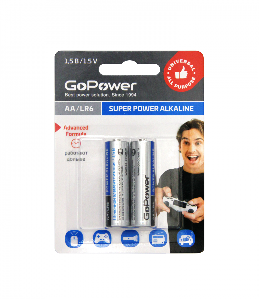 Батарейка GoPower LR6 AA (00-00019861)