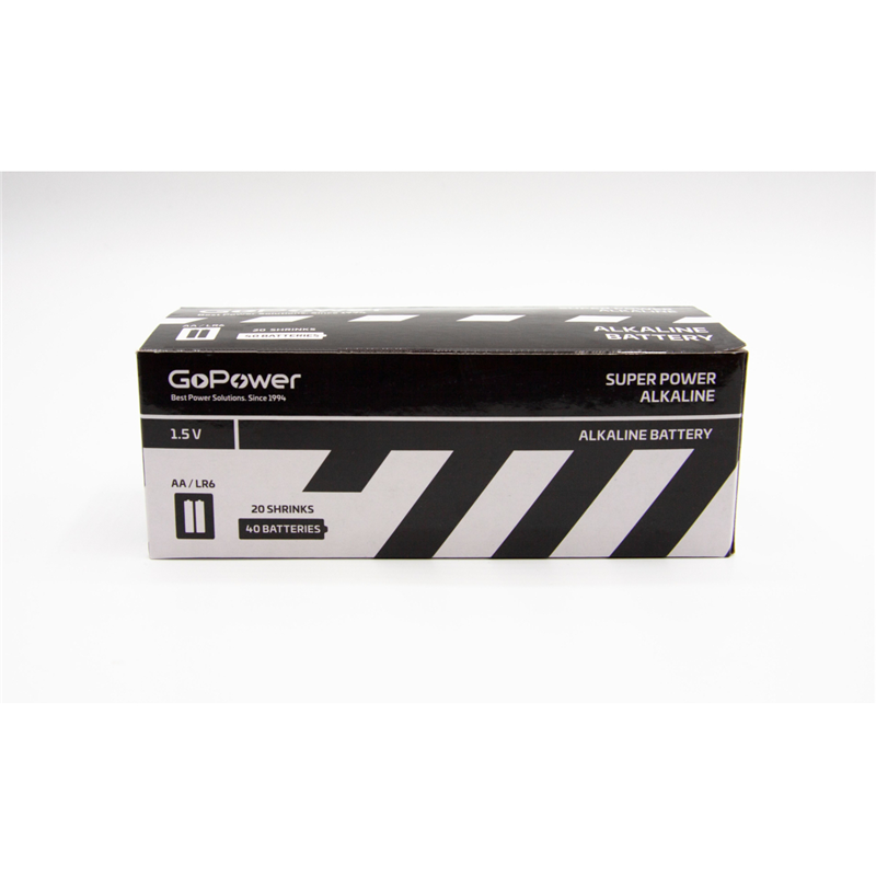 GoPower LR6 AA Shrink 2 Alkaline 1.5V (00-00015599)