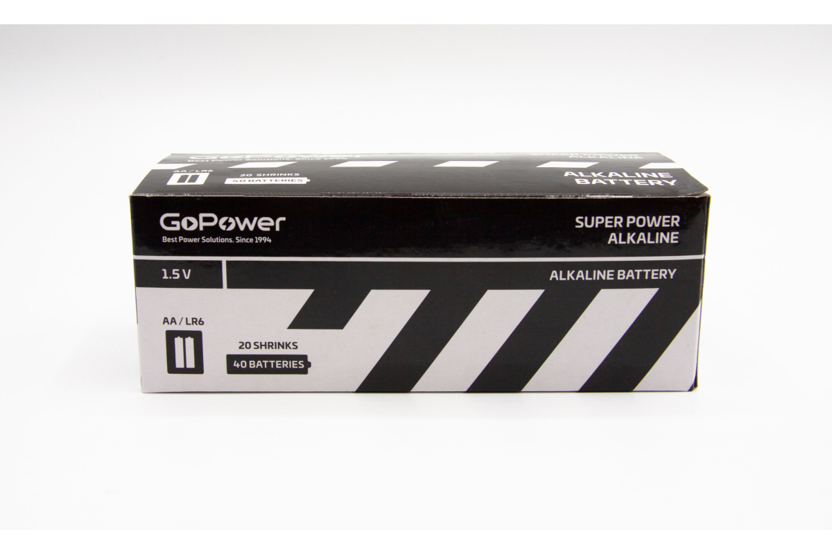 GoPower LR6 AA Shrink 2 Alkaline 1.5V (00-00015599)