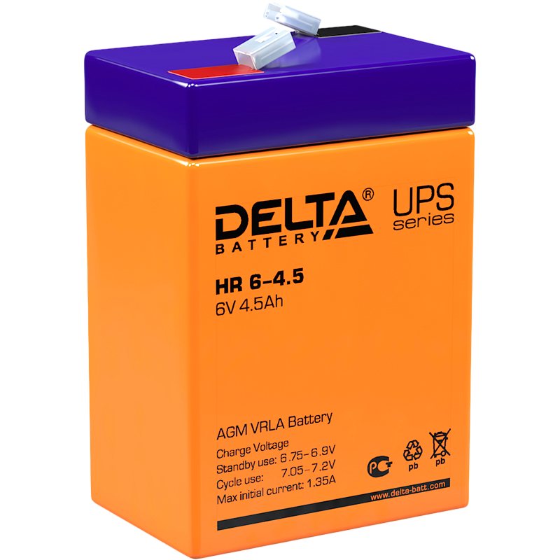 Delta UPS HR 6-4.5 (6V / 4.5Ah)