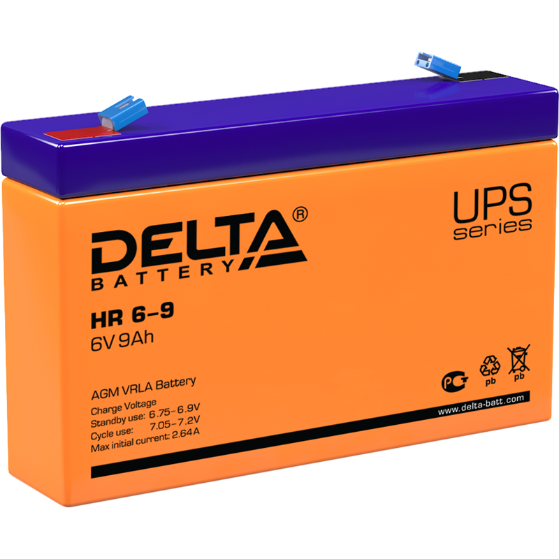 Delta UPS HR 6-9 (6V / 9Ah)