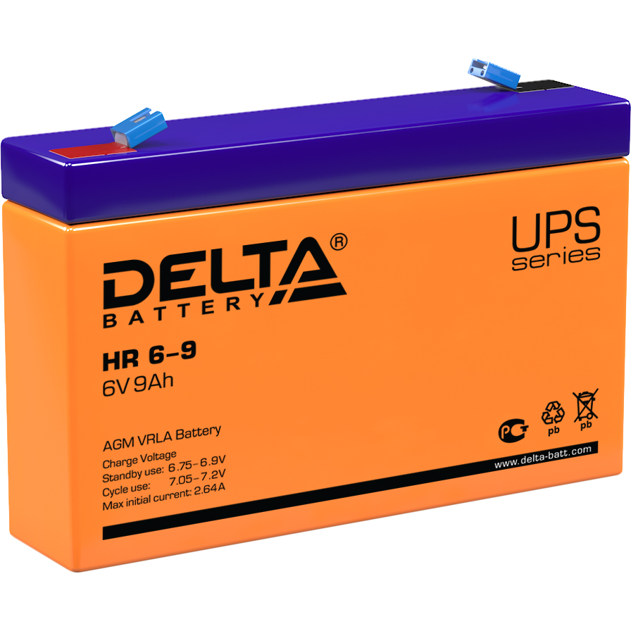 Delta UPS HR 6-9 (6V / 9Ah)