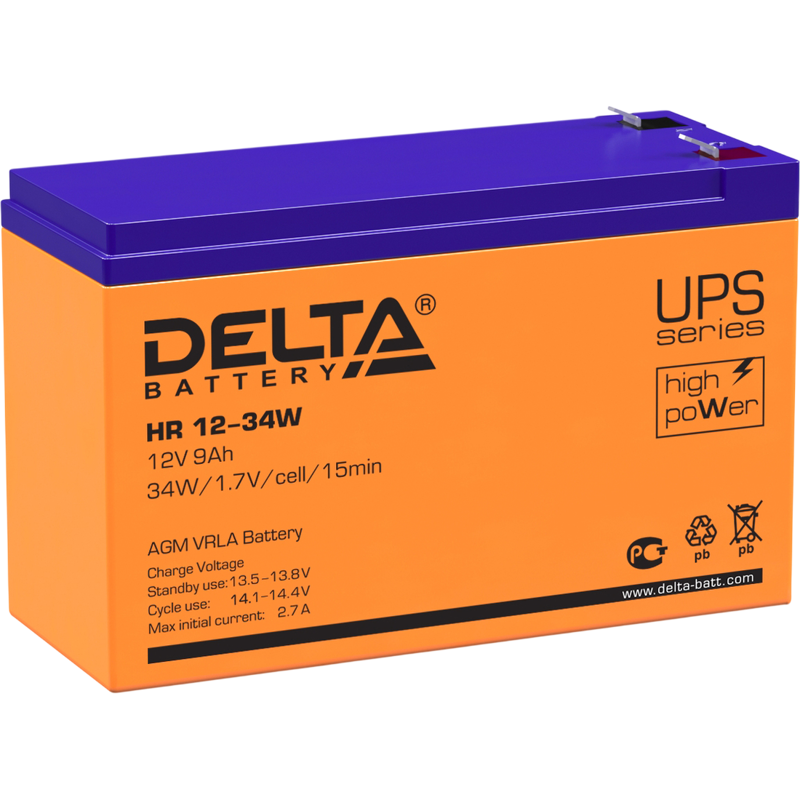 Delta HR 12-34 W (12V / 9Ah)
