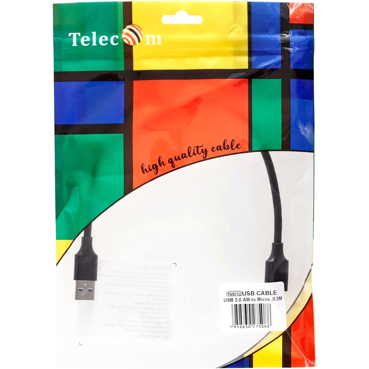 Кабель Telecom 0.3 м (TUS712-0.3M)