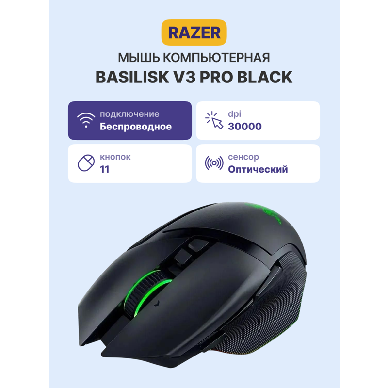 Razer Basilisk V3 Pro арт. RZ01-04620100-R3G1