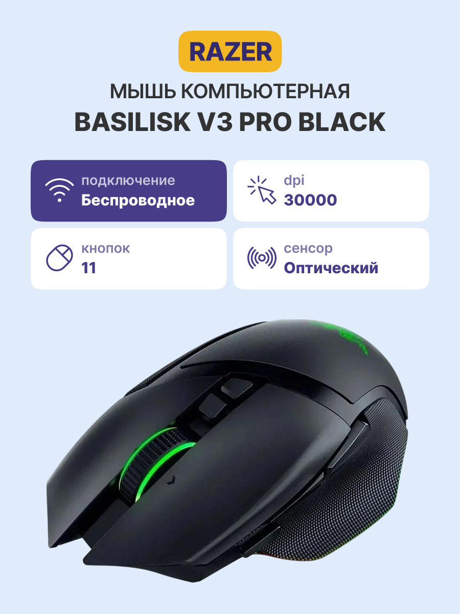 Razer Basilisk V3 Pro арт. RZ01-04620100-R3G1