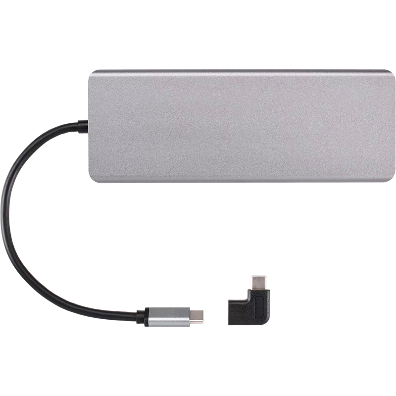 Адаптер iOpen USB 3.1 Type-C M/HDMI+USB 2.0 Type-AF+3 x USB 3.0+RJ45+TF+SD+DisplayPort+USB Type-C+mini jack 3.5 (CU4706)