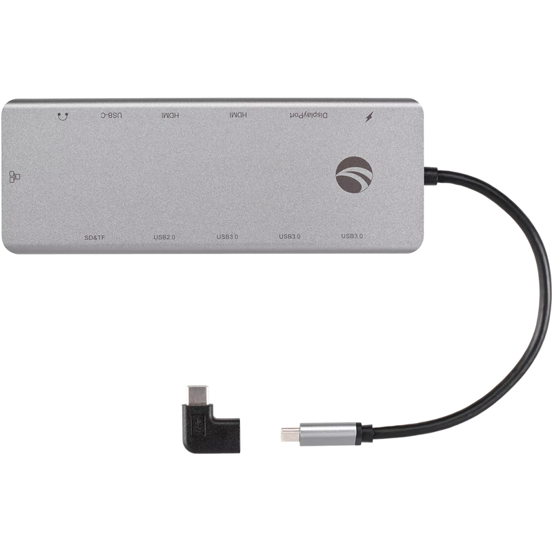 Адаптер iOpen USB 3.1 Type-C M/HDMI+USB 2.0 Type-AF+3 x USB 3.0+RJ45+TF+SD+DisplayPort+USB Type-C+mini jack 3.5 (CU4706)