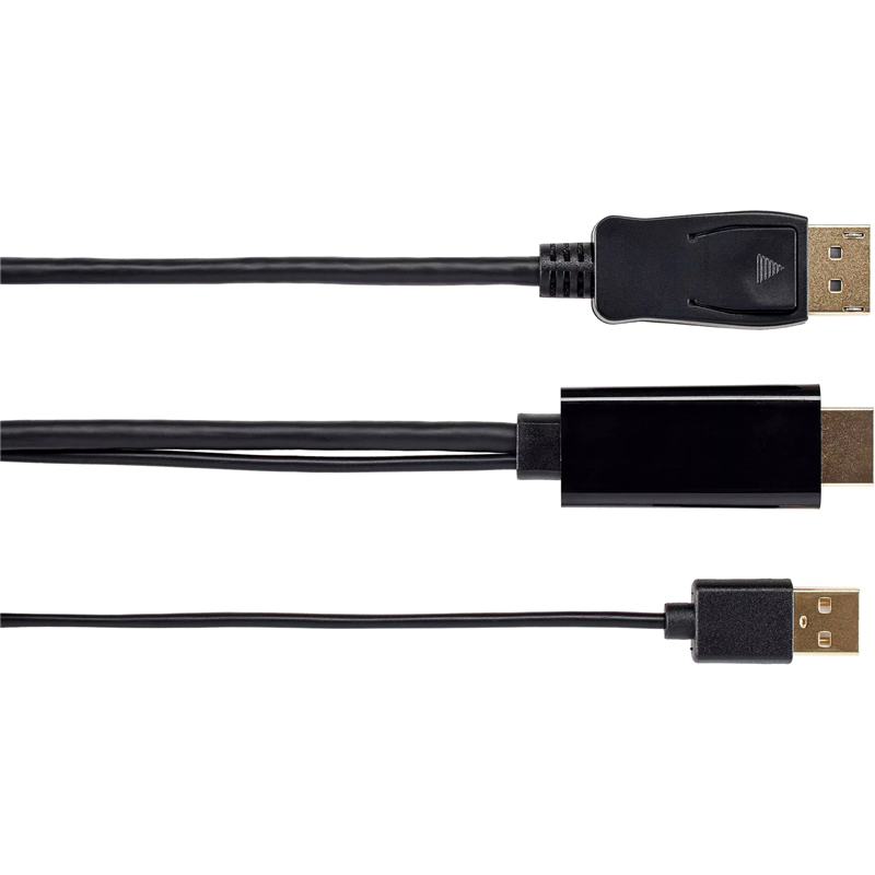 Кабель-переходник VCOM USB Type-A M+HDMI M/DisplayPort M (CG599AC-1.8M)
