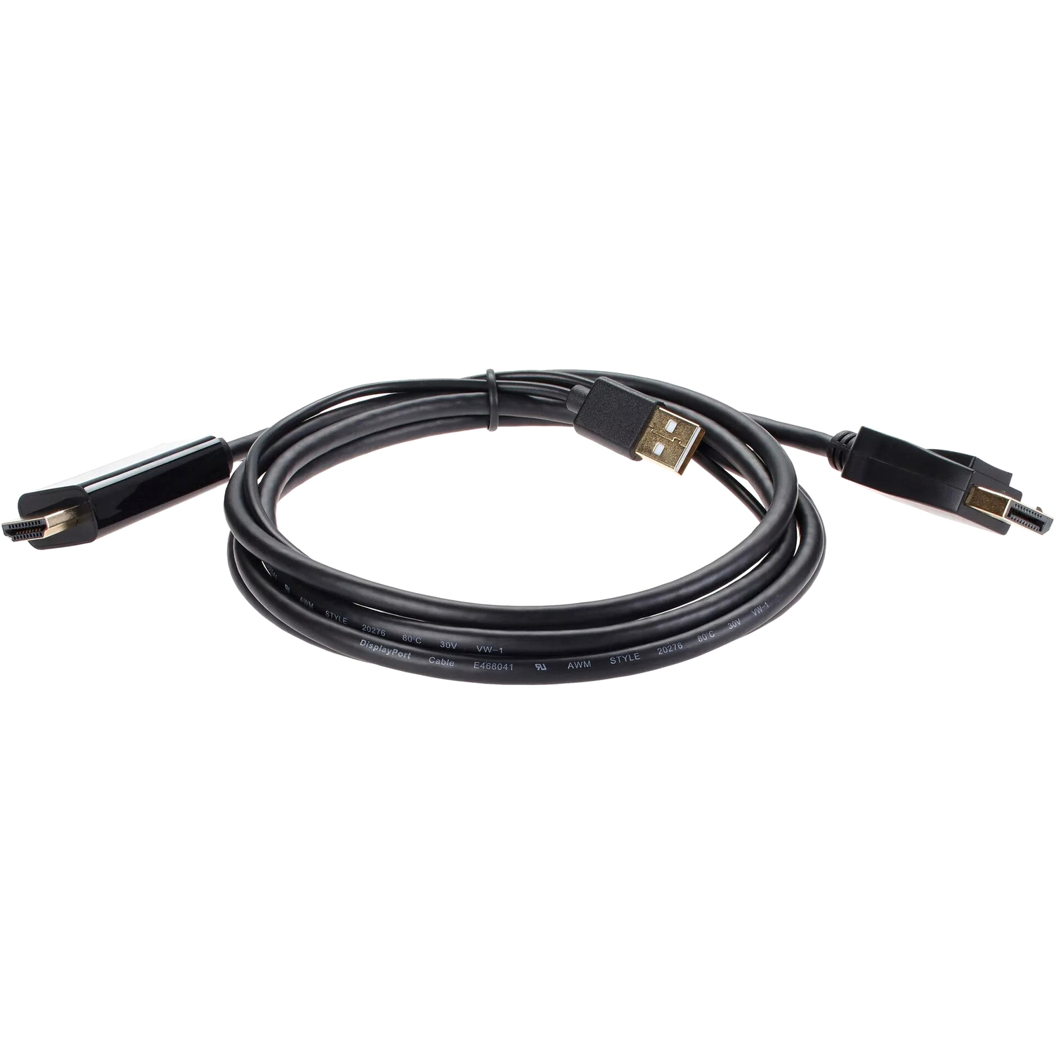 Кабель-переходник VCOM USB Type-A M+HDMI M/DisplayPort M (CG599AC-1.8M)