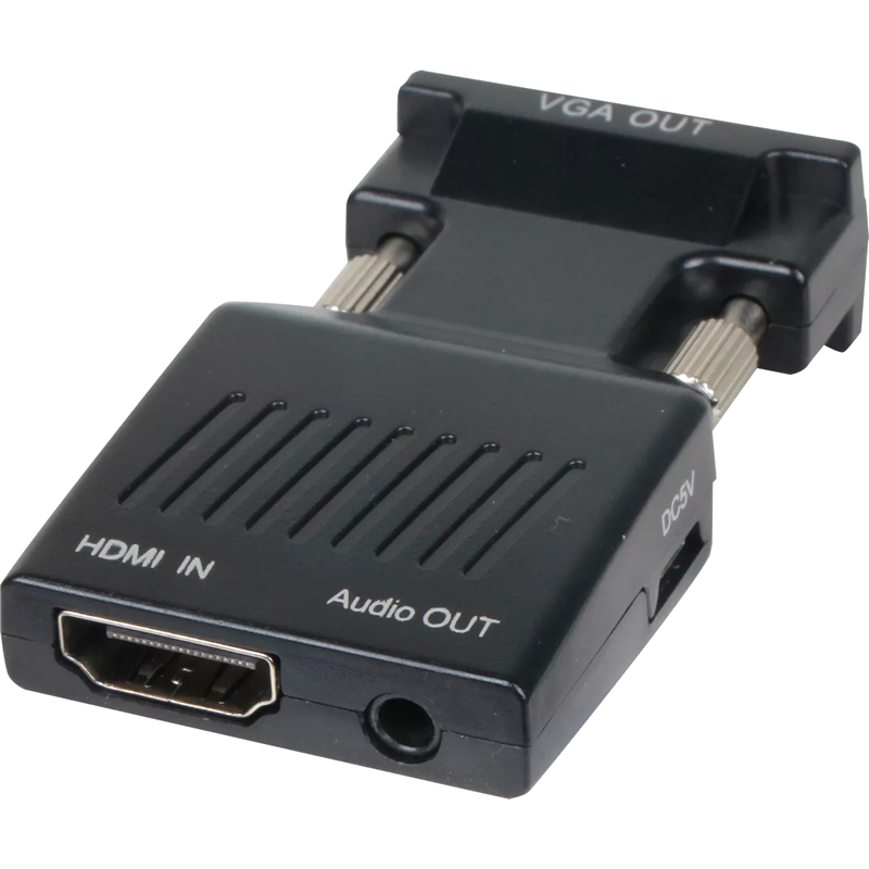 Переходник VCOM HDMI F/VGA M+mini jack 3.5 mm M (CA336A)